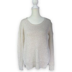 MADEWELL Oatmeal Mixed Texture Knit Sweater